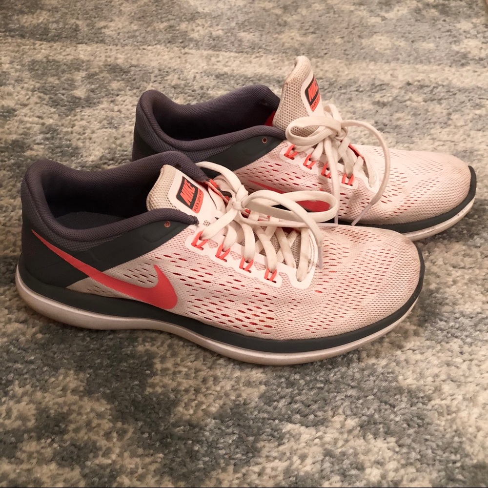 White and Orange Nike’s